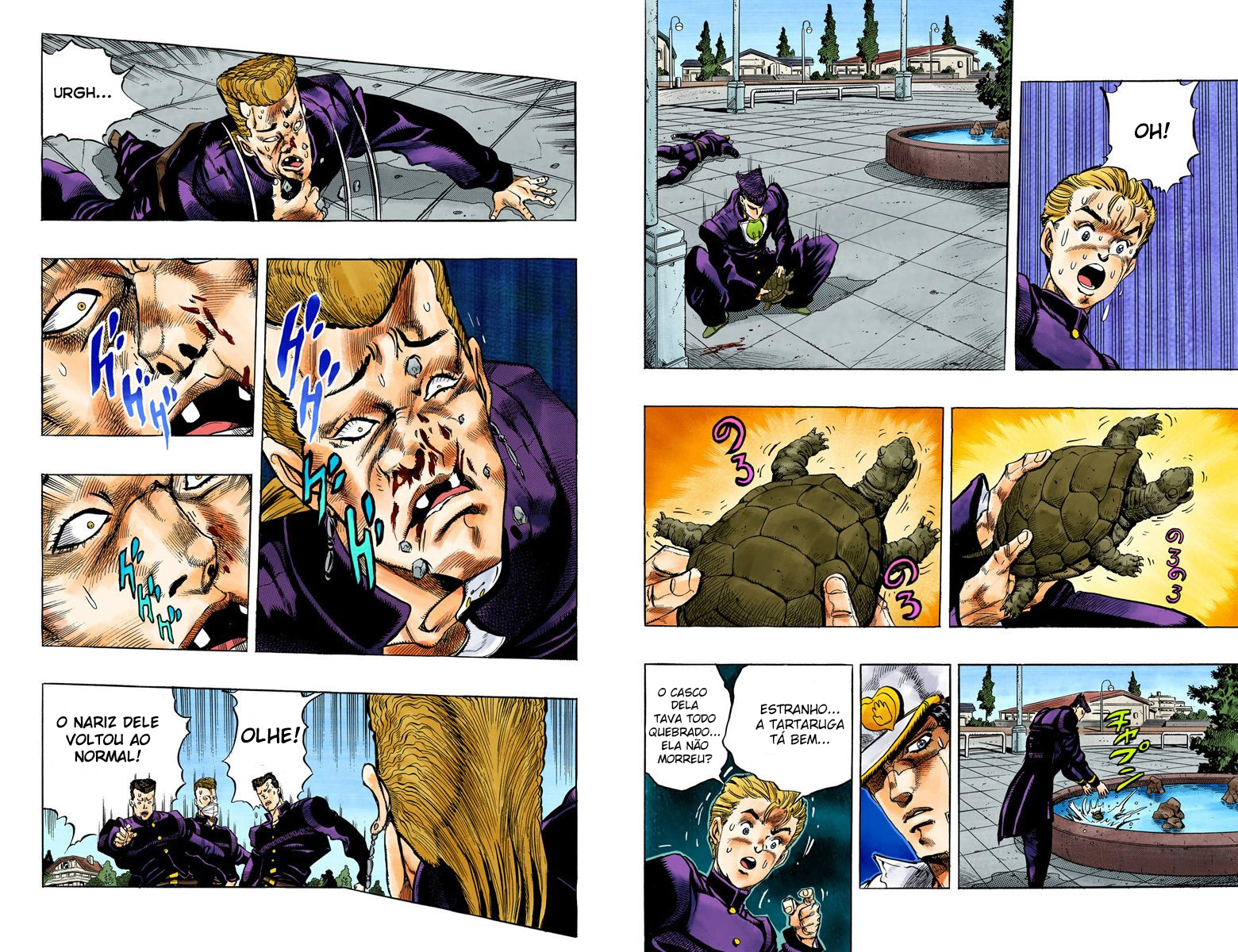 JoJo's Bizarre Adventure, Part 4: Diamond Is Unbreakable (Official Colored) Jotaro Kujo Enfrenta Josuke Higashikata! Parte 1 第12页