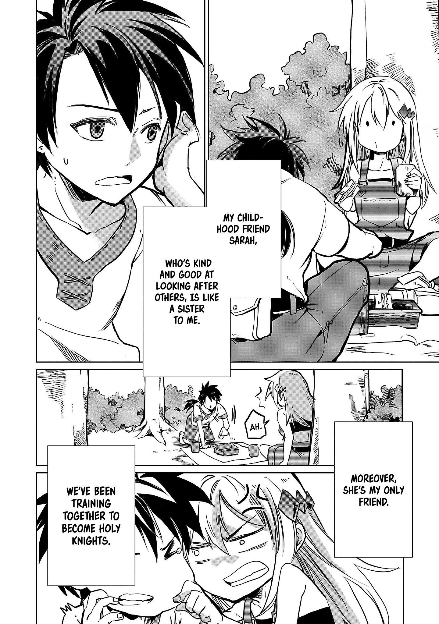 Class "Mushoku" no Eiyuutan: Koushaku-ke o Tsuihou Sareta ga, Jitsu wa Nagutta dake de Skill o Kakutoku Dekiru to Wakari, Tairiku Ichi no Eiyuu ni Noboritsumeru Vol. 1 Ch. 1 第10页